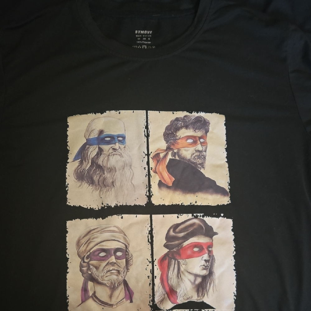 Black Graphic Short Sleeve Tee